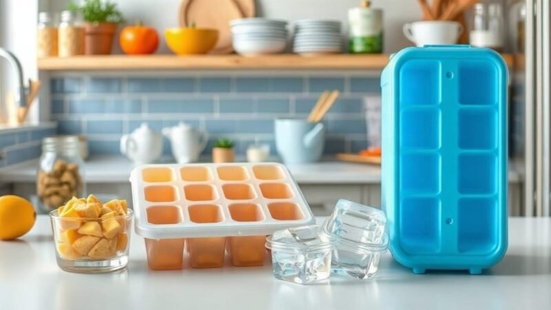 Photo-style image for "15 DIY Ice Cube Tray Hacks for Your Kitchen and Home" showing diy ice cube tray hacks for your kitchen and home