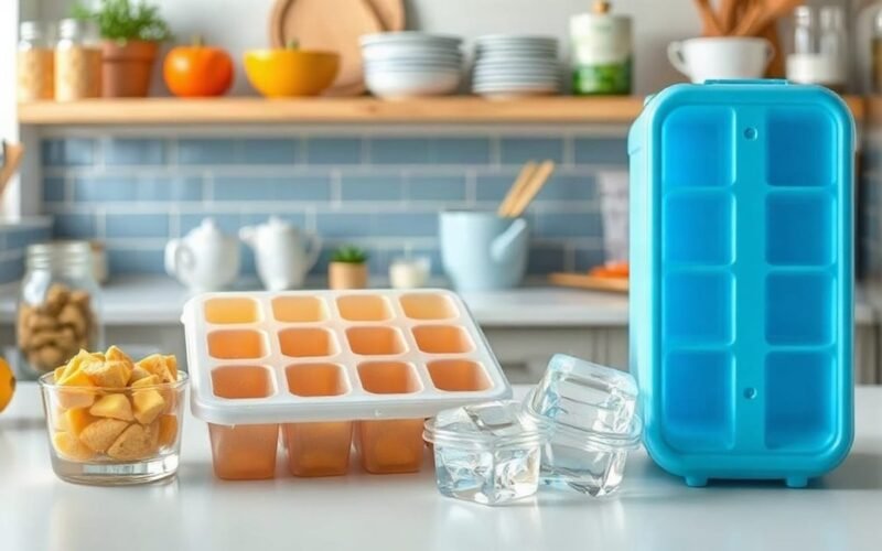 Photo-style image for "15 DIY Ice Cube Tray Hacks for Your Kitchen and Home" showing diy ice cube tray hacks for your kitchen and home
