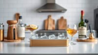 Photo-style image for "5 Best Cocktail Ice Trays for Perfect Whiskey Stones and Craft Drinks" showing best cocktail ice trays for perfect whiskey stones and craft drinks