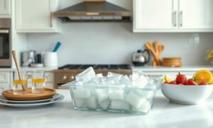 Photo-style image for the article "6 Best Party and Celebration Ice Trays for Weddings, Birthdays & Events" showing best party and celebration ice trays for weddings, birthdays & events