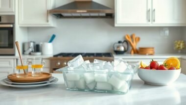 Photo-style image for the article "6 Best Party and Celebration Ice Trays for Weddings, Birthdays & Events" showing best party and celebration ice trays for weddings, birthdays & events